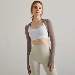 Jiumai Yipin Dance Shawl Sports Tops Women's Sunscreen Fitness Short Blouse Yoga Breathable Yoga Clothes