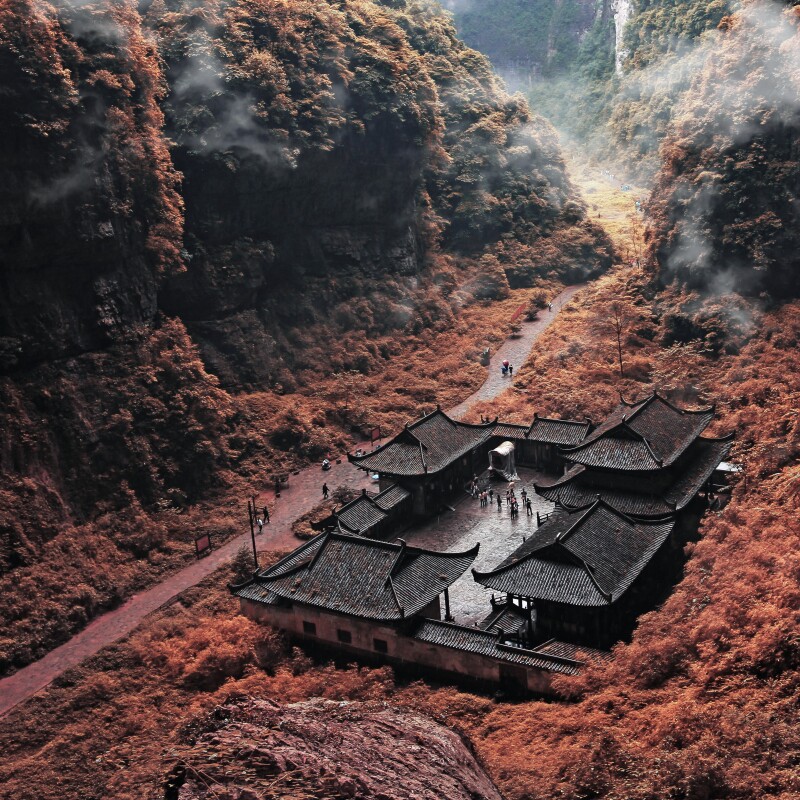 重庆武隆二日游天坑天生三桥地缝九黎城乌江画廊游船印象武隆纯玩