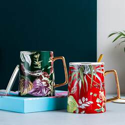 Creative Nordic Style Ceramic Water Cup, Large Capacity Mug for Home Use, Personalized Men's and Women's Cup, Office Coffee Cup