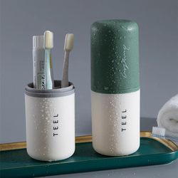 Travel Wash Cup, Toothbrush Storage Box, Mouthwash Cup, Portable Wash Bag, Men's and Women's Business Trip Care Set, Travel Supplies