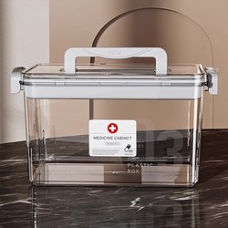 Japanese Medicine Box, Household Medicine Storage Box, Kidsren's Small Medicine Box, Multi-Layer Large-Capacity Household Medicine Storage Box