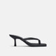ZABA TANA 2025 summer foot-clip slippers for women sandals clip toe-clip kitten heel high heels flip flops