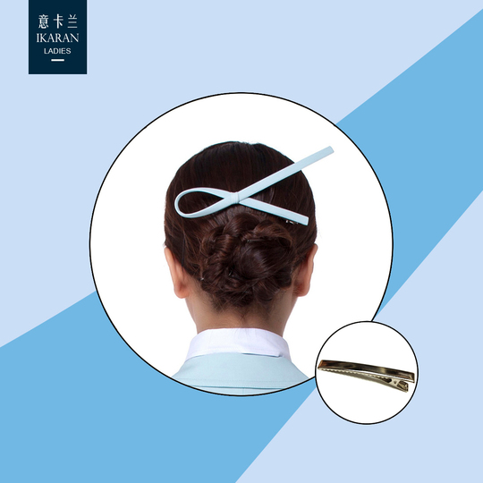 大韓航空 Korean air 紛れる ヘアピン、スカーフ 