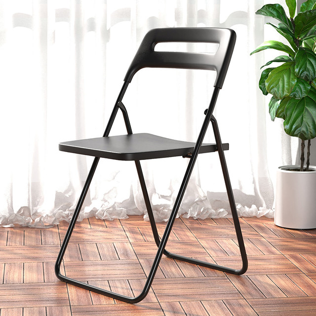 Portable folding chair Nordic home balcony simple office plastic ...