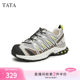 Tata her lightweight casual dad shoes women's shoes contrasting color outdoor sports shoes 2024 autumn new style WY301CM4