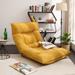 Window Seat Chair, Single Small Lazy Sofa, Tatami, Japanese Style, Foldable, Dormitory Bed, Japanese Style Cushion Chair with Backrest