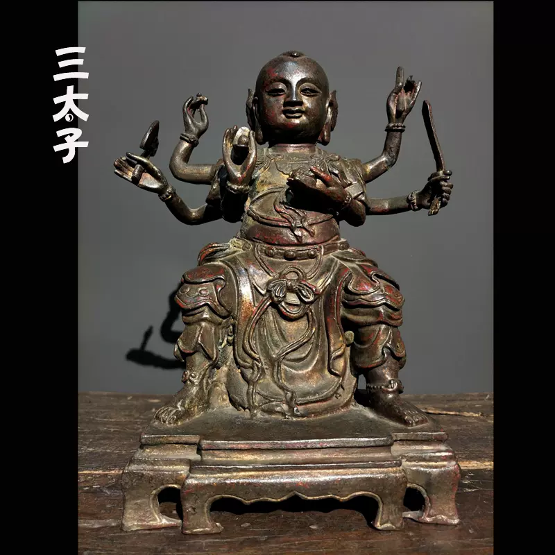 古董純銅鎏金觀音佛像居家辦公室佛堂擺件觀世音菩薩黃銅雕像