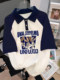 American POLO shirt T -shirt 2024 new shoulder short -sleeved pure cotton loose summer shoulder large size women's fat MM top
