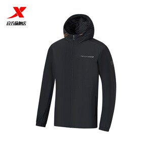Tibu sports jacket Men's 2024 autumn new double -layer thin trench coat outdoor trendy contrasting sports jacket
