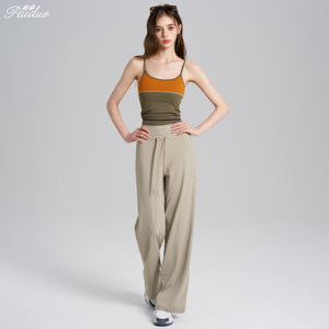 
Patduo loose wide-leg sports pants high-waisted belly-controlling yoga pants outdoor leisure running training fitness pants