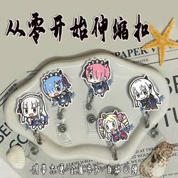 Starting from Scratch, Cartoon-Themed Retractable Badge Holder with Elastic Strap for Medical Staff, Work Badges, and Factory Id Card Holders