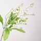 Simulated flower new single-branch lily of the valley home gardening green plant wedding set artificial plastic white bell flower