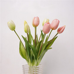 Tulip bouquet high quality artificial flower decoration floral arrangement