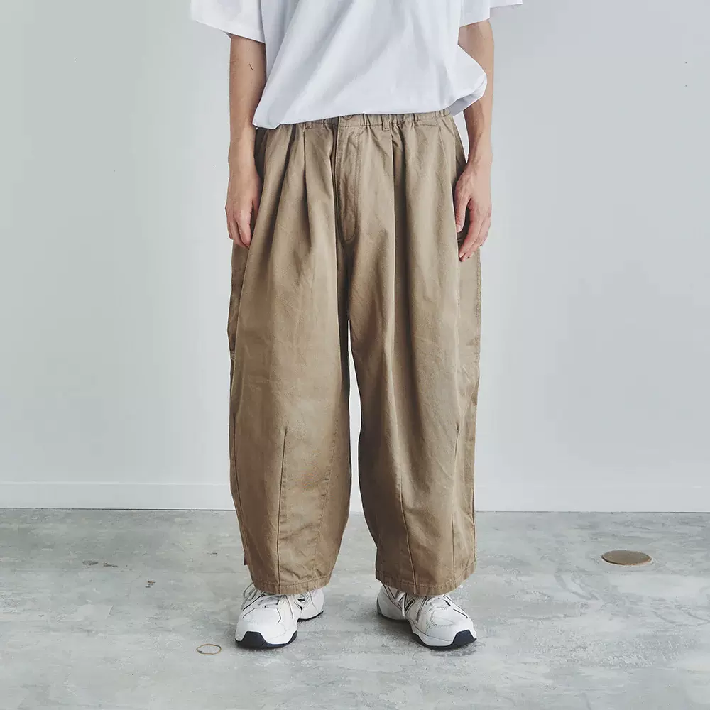 现货日本is-ness BALLOON EZ PANTS 经典定番宽松休闲阔腿气球裤-Taobao