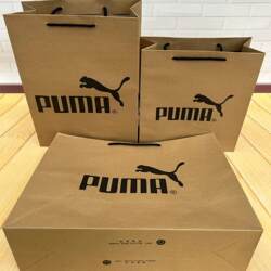In-Stock Puma Paper Bags, Tote Bags, Trendy Brand Shoe and Clothing Shopping Bags, Gift Bags, Packaging Bags
