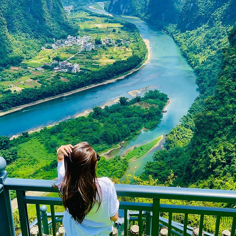 桂林阳朔相公山+门票往返专线纯玩一日游 观日出日落网红拍摄打卡