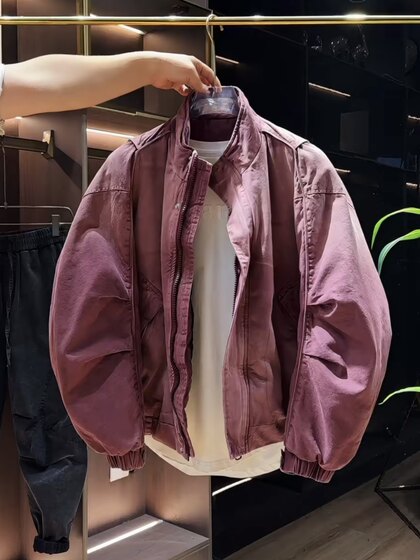 
Men's and women's couple's denim cotton clothing men's winter new trendy brand loose thickened cold-resistant jacket men's jacket top