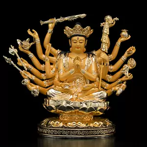 准提佛母像纯铜鎏金准提菩萨- Top 50件准提佛母像纯铜鎏金准提菩萨 