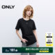 ONLY2025 summer new design three-dimensional knot hem slit exquisite slim round neck short-sleeved T-shirt for women
