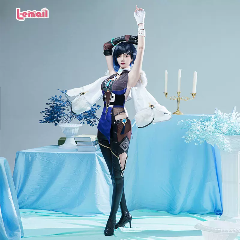 藍莓原神夜蘭cos服蘭生幽谷夜闌cosplay遊戲動漫服裝女水系御姐風-Taobao