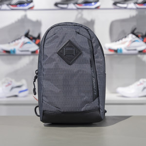 
Li Ning genuine 2024 new style zippered classic retro one-shoulder cross-body chest bag ABDU223-3 for men and women