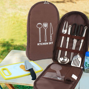 
Outdoor cookware portable storage bag outdoor camping kitchenware storage bag tableware picnic supplies camping tools storage