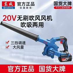 Dongcheng 20V Lithium Electric Blower, Household Adjustable Speed Blowing and Suction Dual-Purpose Industrial Blower, Powerful Computer Dust Remover