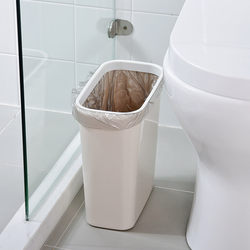 Bathroom Crevice Trash Can for Home Use, Large Capacity, Lidless Rectangular Waste Bin, Toilet Paper Basket, Small Size