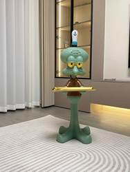 Internet Celebrity Squidward Tray Sofa Side Table Creative Cute Floor-Standing Ornaments Designer Living Room Coffee Table