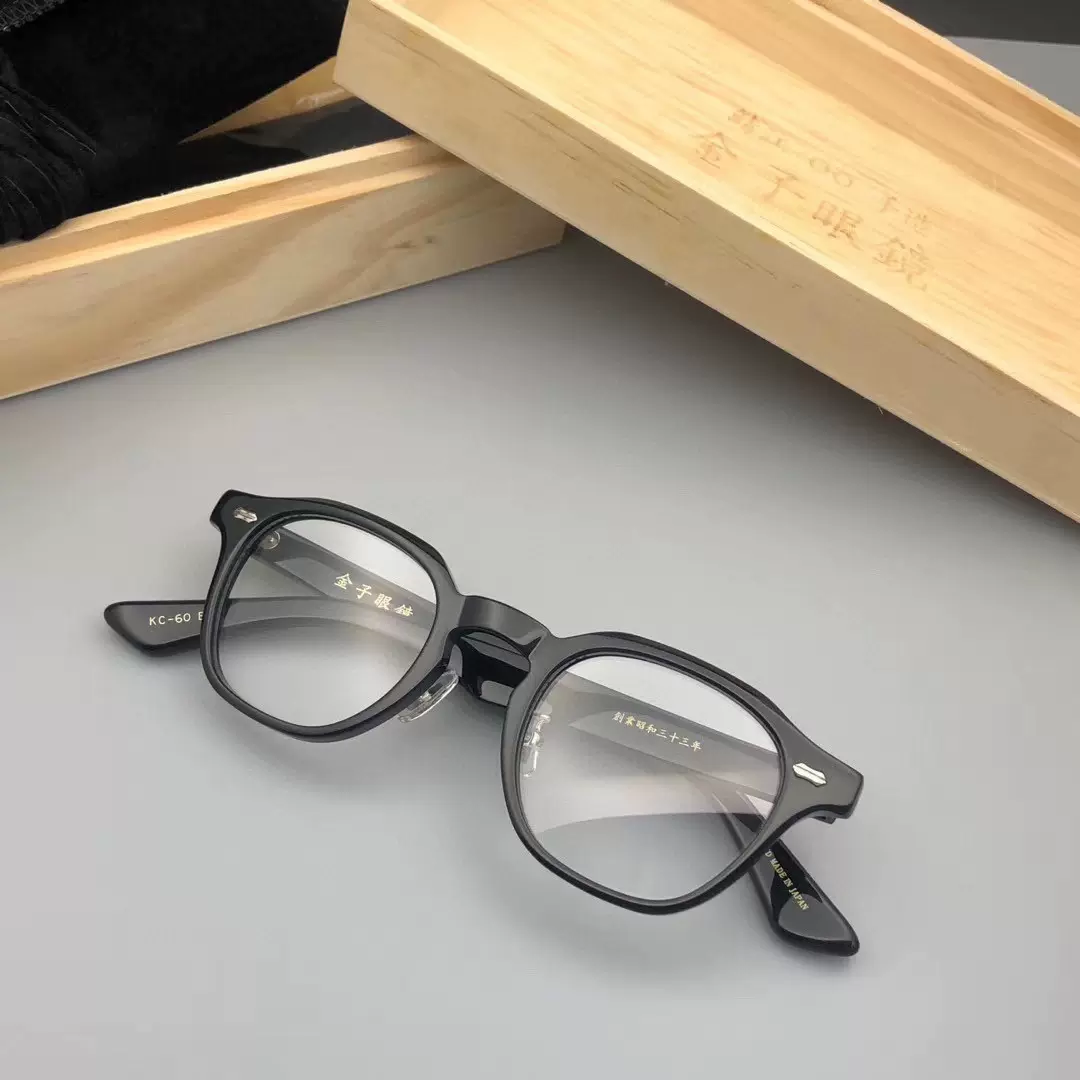 kaneko 金子眼鏡KC60日本手工鏡架賽璐珞厚板材復古鏡框-Taobao