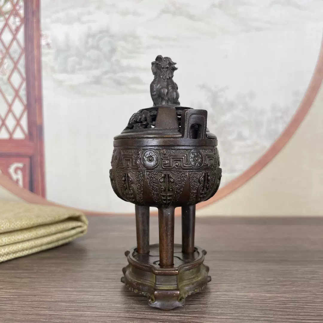 銅炉 古銅 香道 銅製 明代 三足銅炉 銅炉 古銅 香道 銅製 明代 三足銅炉 【公式通販】
