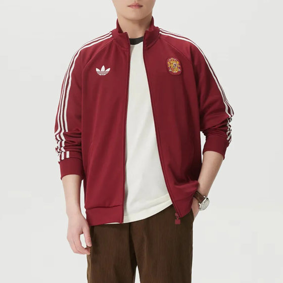 
Adidas/Adidas men's retro Spanish football culture training knitted jacket jacket JZ2254