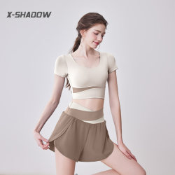 Fitness Clothing for Women 2025 New High-End Yoga Tops Pilates Training Clothes Running Women's Sports Suits Short-Sleeved