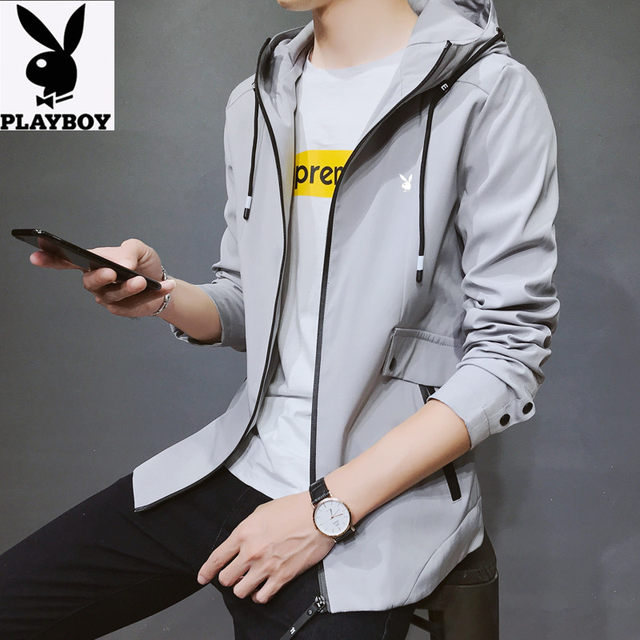 Playboy Spring Jacket Men's Korean Style Trendy Windbreaker Men's Youth ...