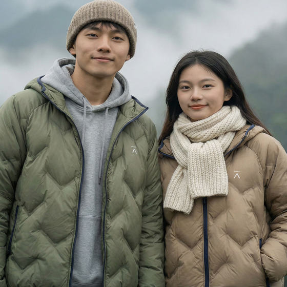 
[Offline 900+! Same style for men and women!] Autumn and winter couple's quilted hooded cotton coat, fashionable and casual cotton coat