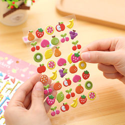 Cartoon Stickers Kidsren's Stickers 3D Stereo Bubble Stickers Kindergarten Early Education Girls Reward Small Gifts Baby Stickers