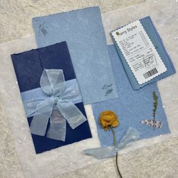 Confession from the Sea | Blue Hand-Torn Edge Letter Paper Set, High-Quality Texture, Love Letter, Confession, Special Art Paper Photo Shoot