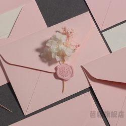Valentine's Day Envelope Cherry Blossom Pink Ins-Style Beautiful Fresh Love Letter Stationery Set Graduation Qixi Confession Wax Seal Stickers