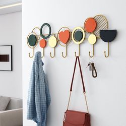 Hook Free Punching Entry Entrance Light Luxury Wall-mounted Wall Creative Decoration Hanging Clothes Hanging Hook Coat Rack
