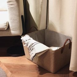 Large Foldable Household Storage Basket Made of Japanese-Style Rattan for Clothes, Dirty Clothes, Toys, and Snacks