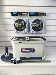 Miaojia 2023 New Model Rotating Mop for Home Use, Automatic Mop Bucket, Hands-Free Lazy Mop, One-Step Clean Mop