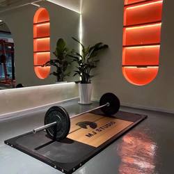 Deadlift Platform Wooden Weightlifting Platform Squat Rack Hummer Deadlift Shock-Absorbing Cushion Training