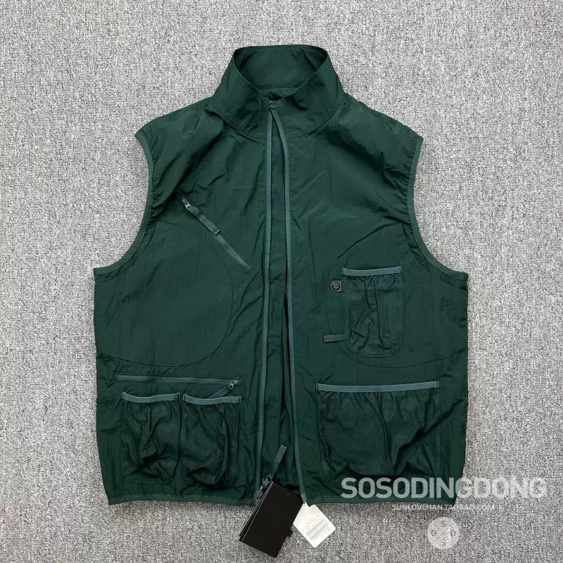 折扣订购DAIWA PIER39 × L'ECHOPPE VEST 22SS 金属尼龙双面马甲