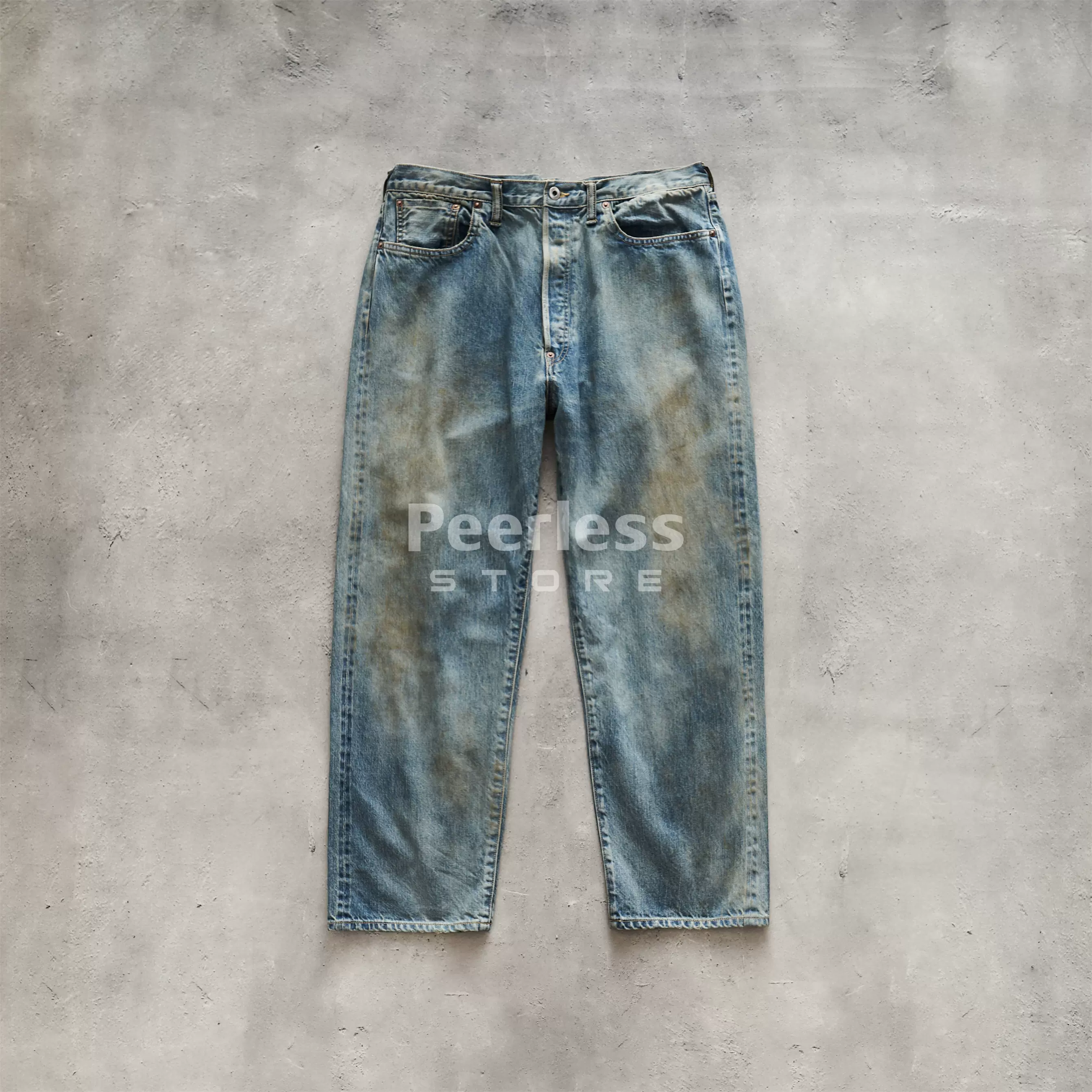 パンツ A.PRESSE Vintage Cinch Buckle Euro Work A.PRESSE Vintage Cinch Buckle Euro Work Pants - DIMPLE