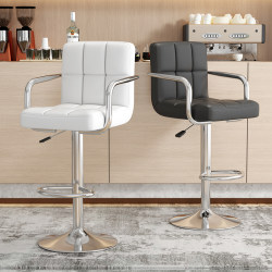 Bar Stool for Home Use, Modern Adjustable Bar Chair with Backrest, Front Desk Reception, Cashier Counter, Bar Chair, Simple High Stool
