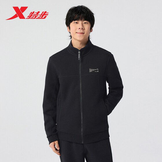 
Xtep Sports Jacket Men's Spring New Casual Versatile Knitted Stand-Link Jacket Top 975129060270