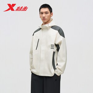 
Xtep jacket men's new spring woven top workwear style sportswear loose windbreaker for men 975329150269