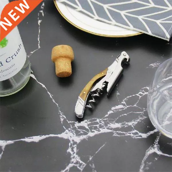 Wine Opener Corkscrew Wood Handle Beer Can Bottle Openers-Taobao