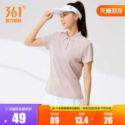 361 Lapel T-shirt Women's 2025 Summer New Quick-Drying Yoga Fitness Sportswear Women's Breathable Lightweight POLO Shirt