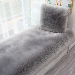 Winter Plush Bay Window Mat Window Sill Mat 2025 New High-End Mat ins Style Balcony Tatami Imitation Wool